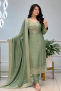 Designer Jacquard Full Stitch Suit