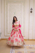 Designer Floral Full Sleeve Gown