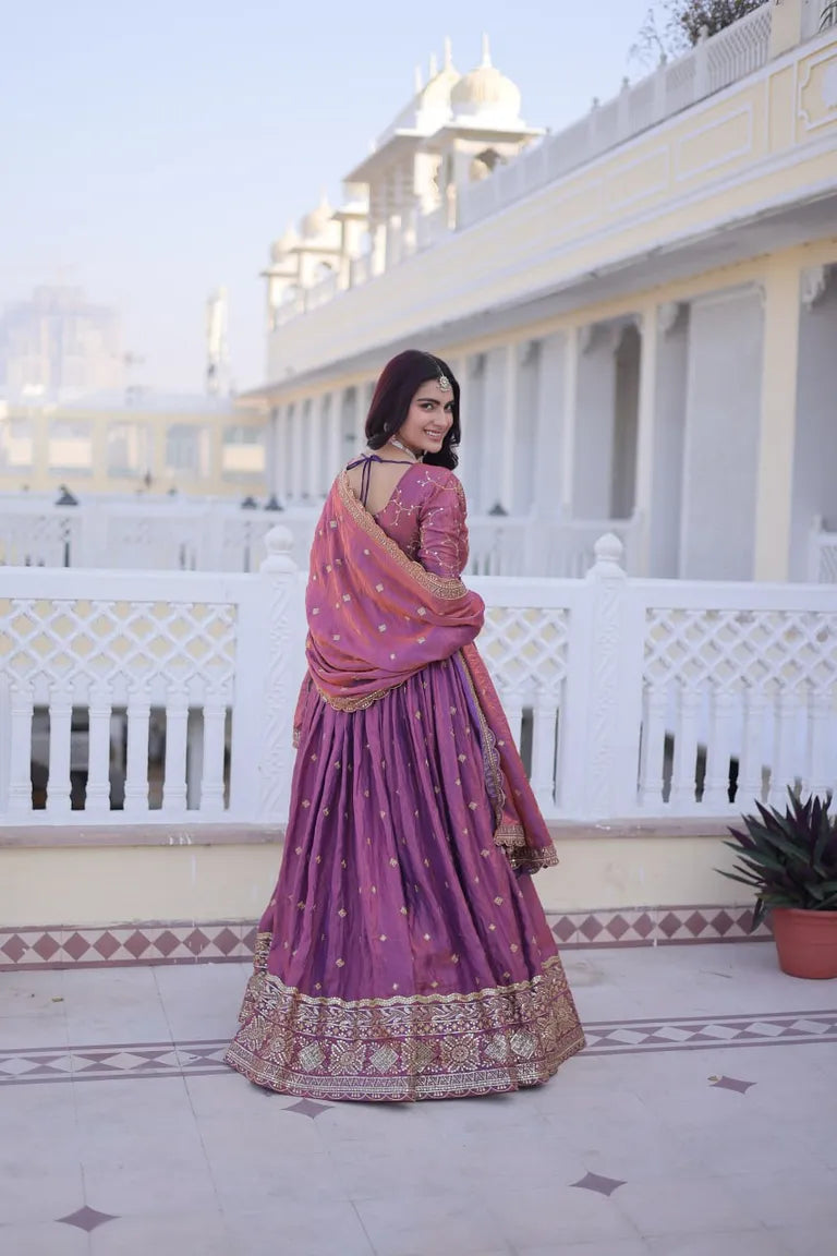 Festive Silk Lehenga Dupatta