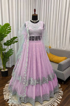 Party Wear Anarkali Style Lehenga Choli