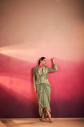 Printed Tasar Silk Co-ord Set