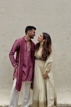 Festive Thread Sequin Anarkali Dress