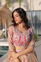 Premium Gold Lehenga with Shrug