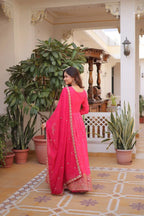 Flared Russian Silk Party dress