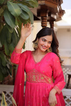 Flared Russian Silk Party dress