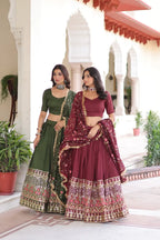 Traditional Embroidered Lehenga Set