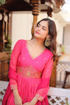 Flared Russian Silk Party dress