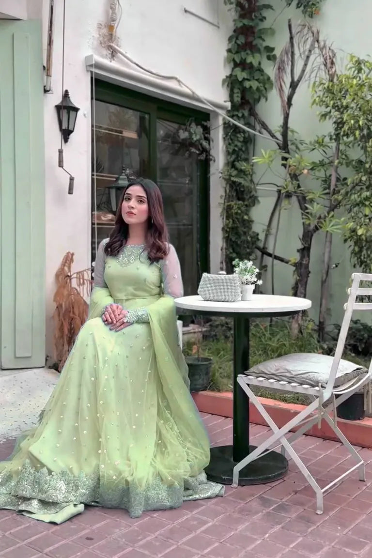 Party Wear Anarkali Style Lehenga Choli