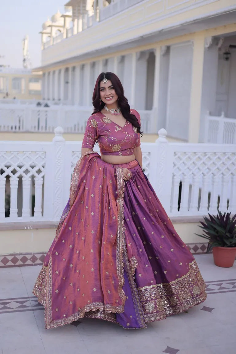 Festive Silk Lehenga Dupatta