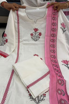 Jaipuri Taj Cotton Floral Suit Set