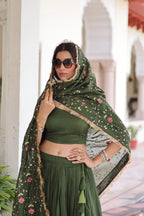 Traditional Embroidered Lehenga Set
