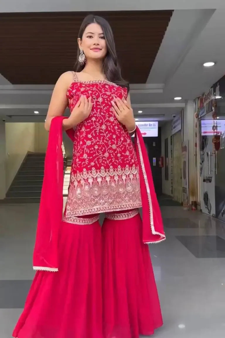 Contemporary Sharara with Dupatta