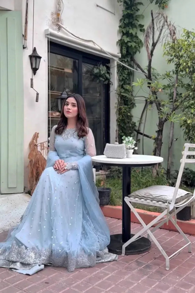 Party Wear Anarkali Style Lehenga Choli