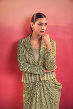 Printed Tasar Silk Co-ord Set