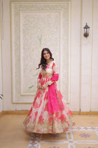 Designer Floral Full Sleeve Gown