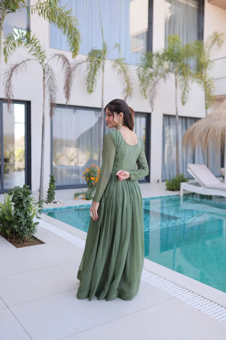 Full Sleeve Party Gown