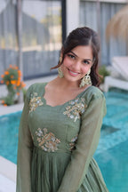 Full Sleeve Party Gown
