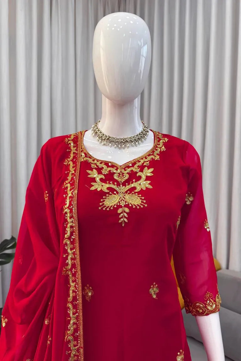 Thread & Sequin Georgette Party Wear Set