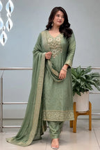 Designer Jacquard Full Stitch Suit