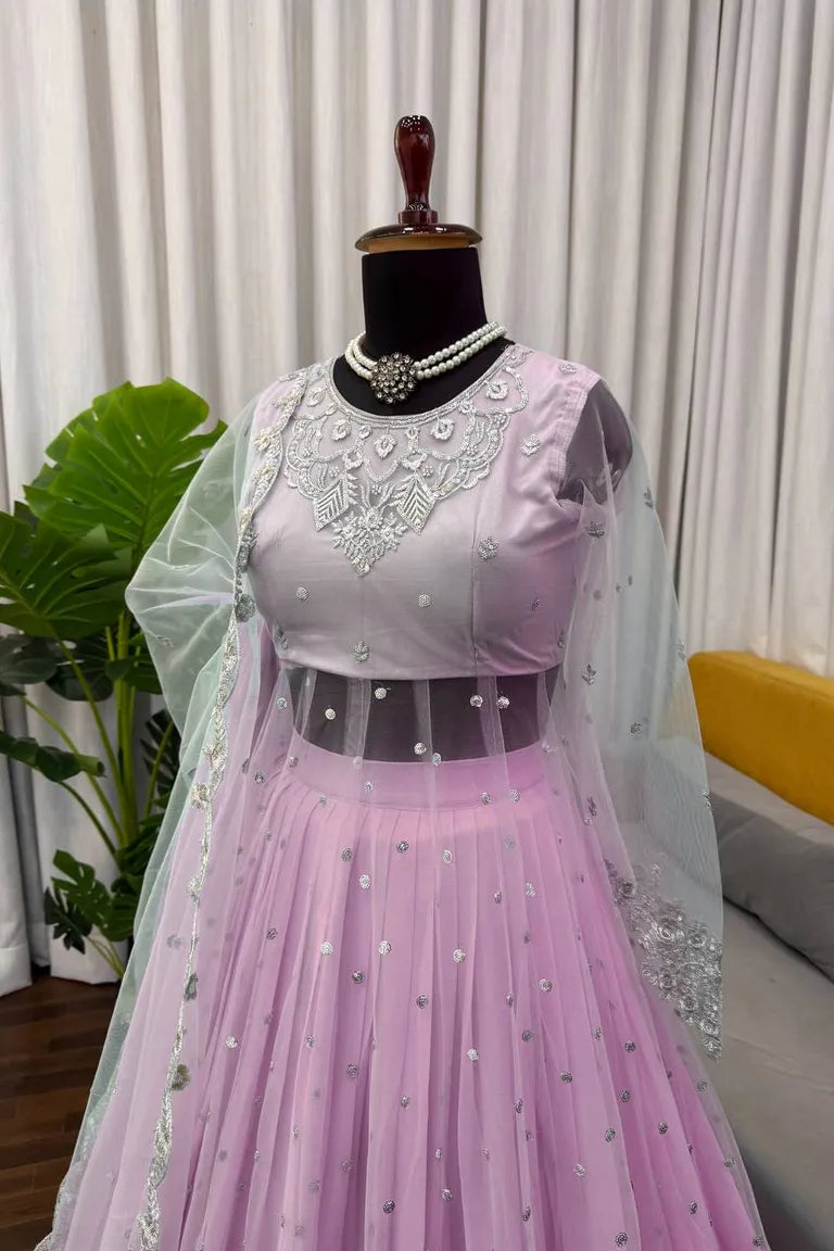 Party Wear Anarkali Style Lehenga Choli