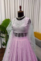 Party Wear Anarkali Style Lehenga Choli