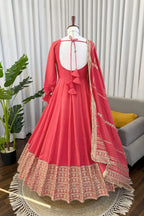 Designer Coding Work Anarkali Dress