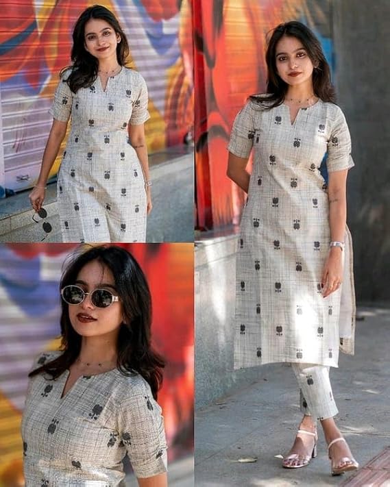 Everyday Comfort Lilan Cotton kurta Set