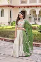 Designer Folk Art Tiered Lehenga Outfit