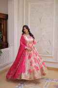 Designer Floral Full Sleeve Gown