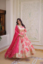 Designer Floral Full Sleeve Gown