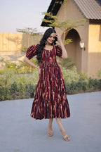 Festive Tiered  Maxi dress