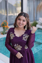Full Sleeve Party Gown