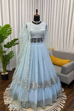 Party Wear Anarkali Style Lehenga Choli