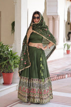 Traditional Embroidered Lehenga Set
