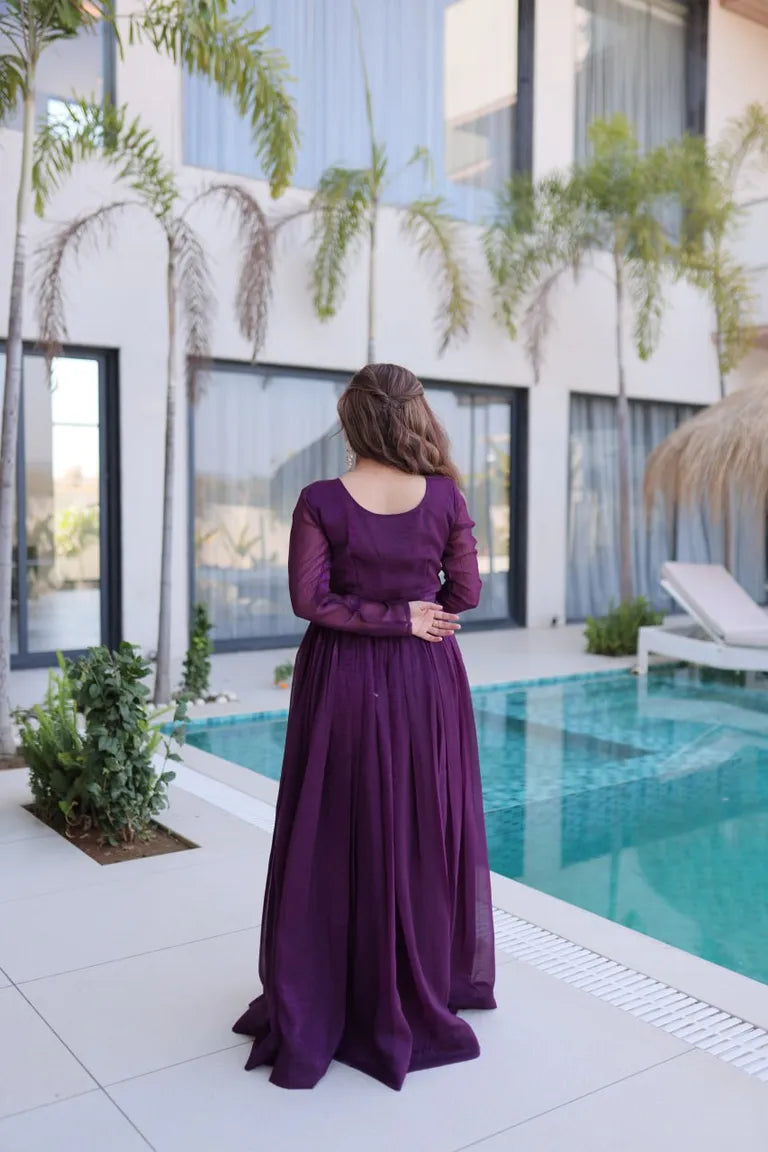 Full Sleeve Party Gown