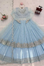 Party Wear Anarkali Style Lehenga Choli