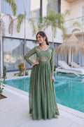Full Sleeve Party Gown