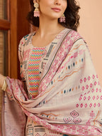 Soft Beige Suit Set