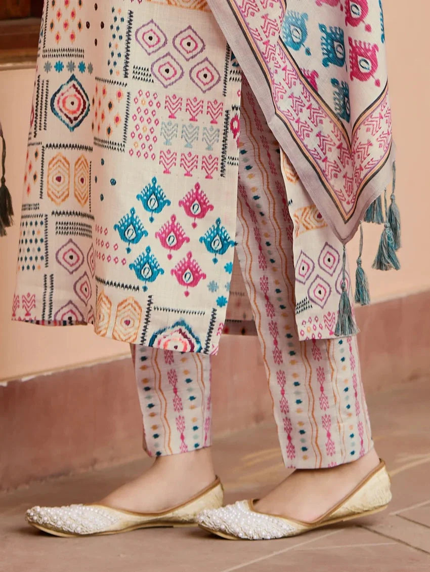 Soft Beige Suit Set