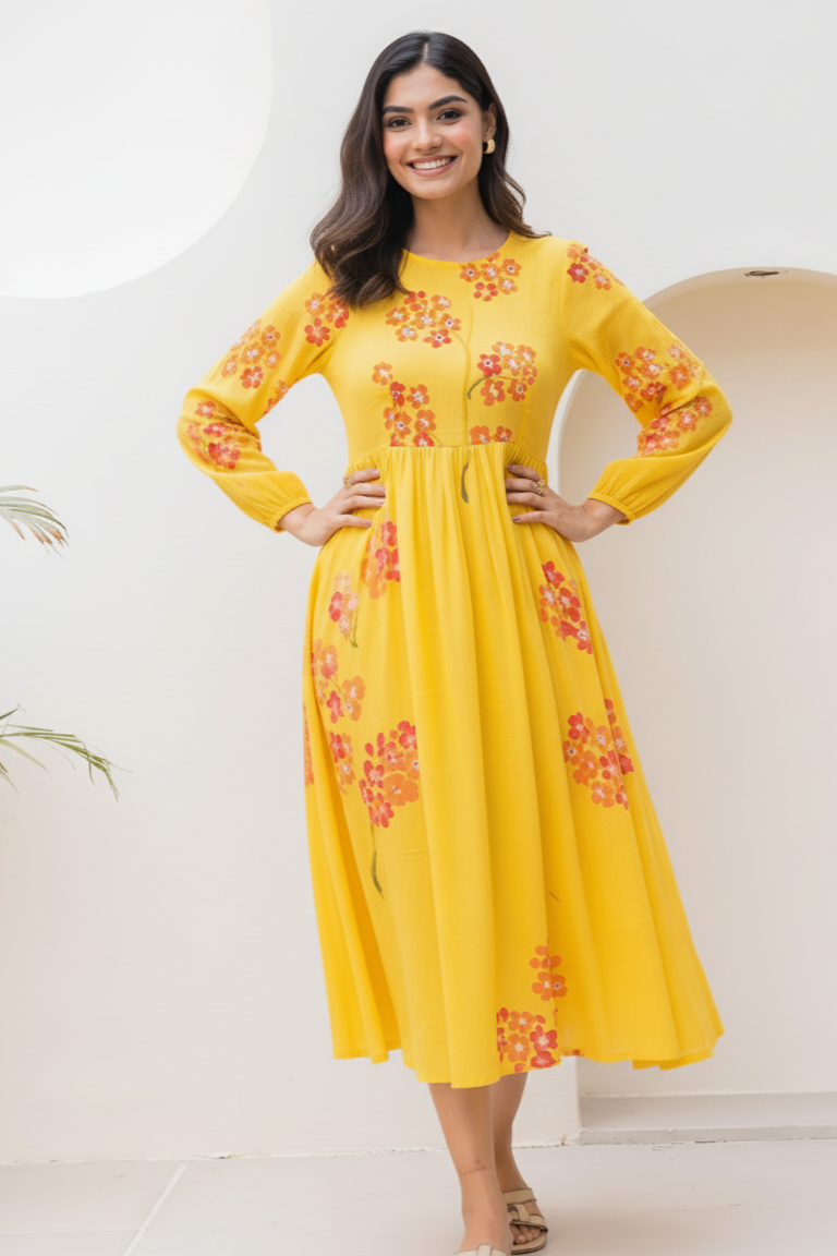 Floral Kota Dress