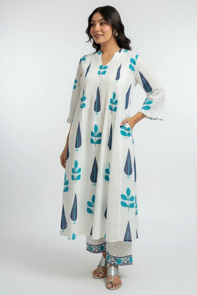 Printed Cotton Kurta Set