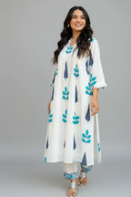 Printed Cotton Kurta Set