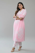 Printed Cotton Kurta Set