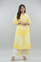 Printed Cotton Kurta Set