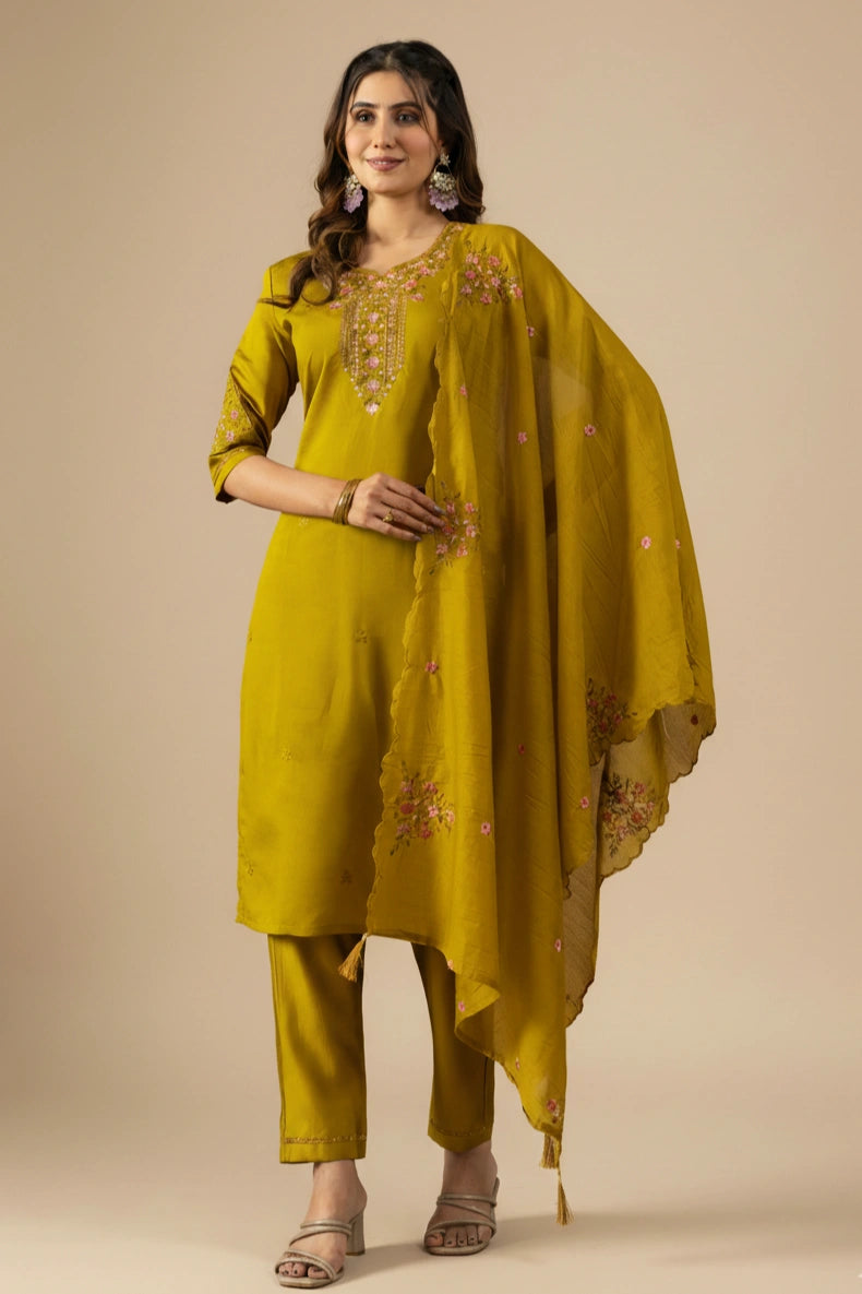 Kurti Pant Dupatta Sets