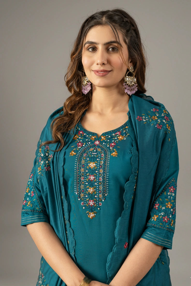 Kurti Pant Dupatta Sets