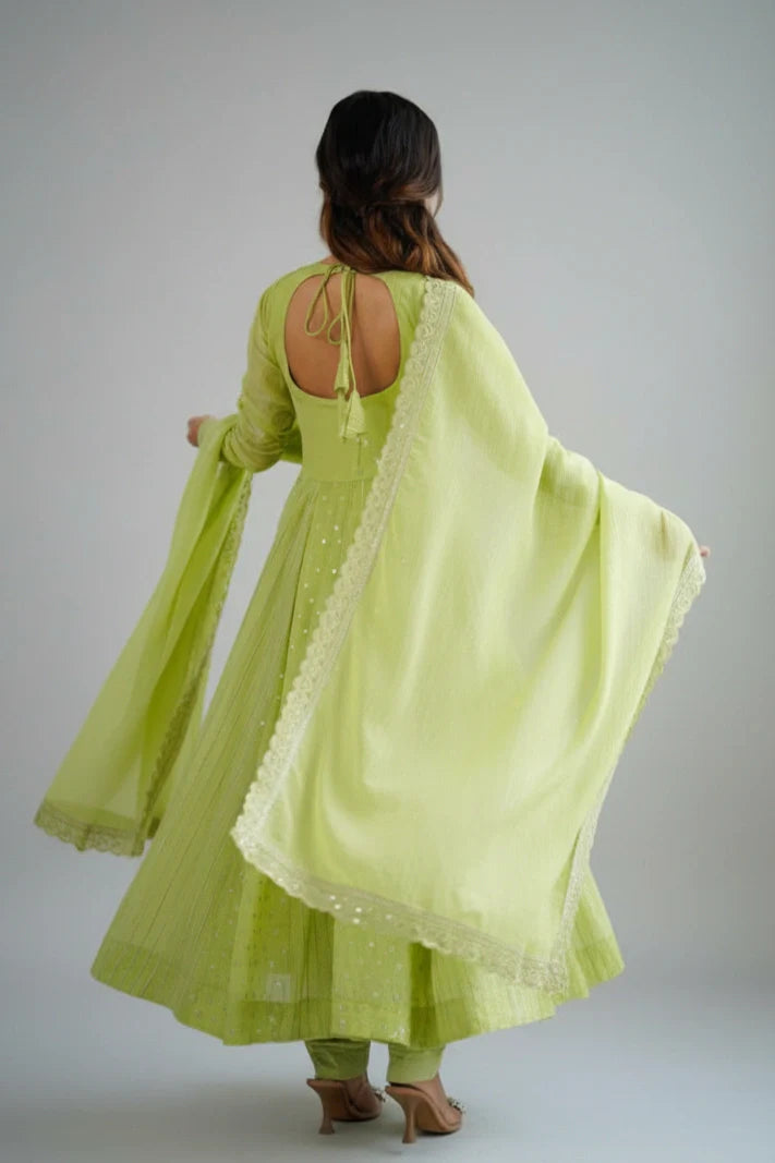 Plum Embroidered Anarkali