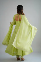 Plum Embroidered Anarkali