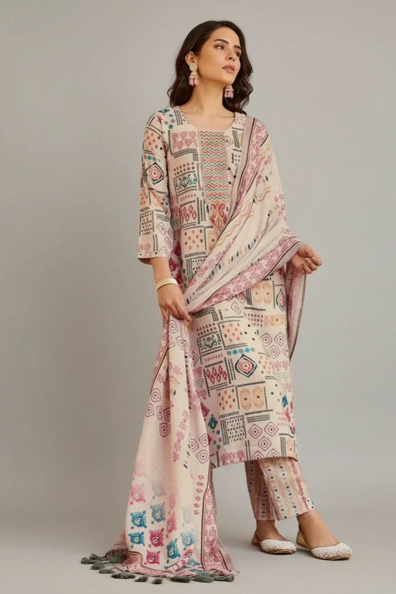Soft Beige Suit Set