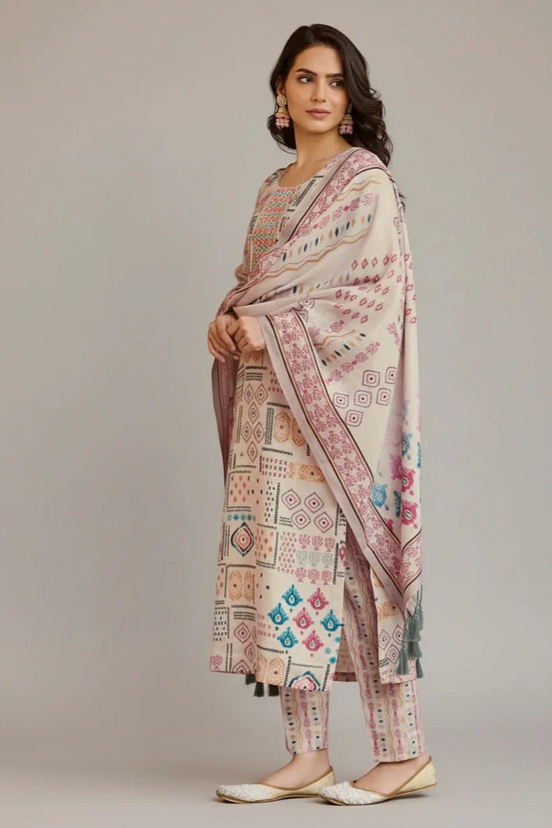 Soft Beige Suit Set